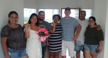 Vídeo mostrando como foi a entrega da casa da família Malini