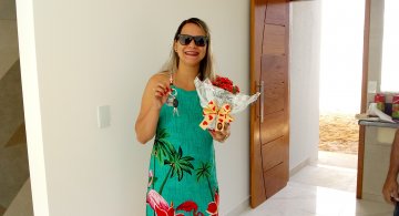 Entrega da casa da Família Rodrigues