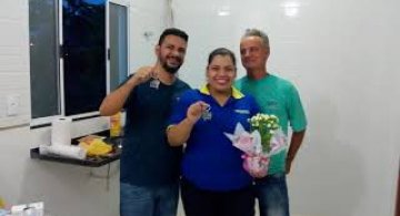 Entrega da casa da família Ebenezer e Mattedi